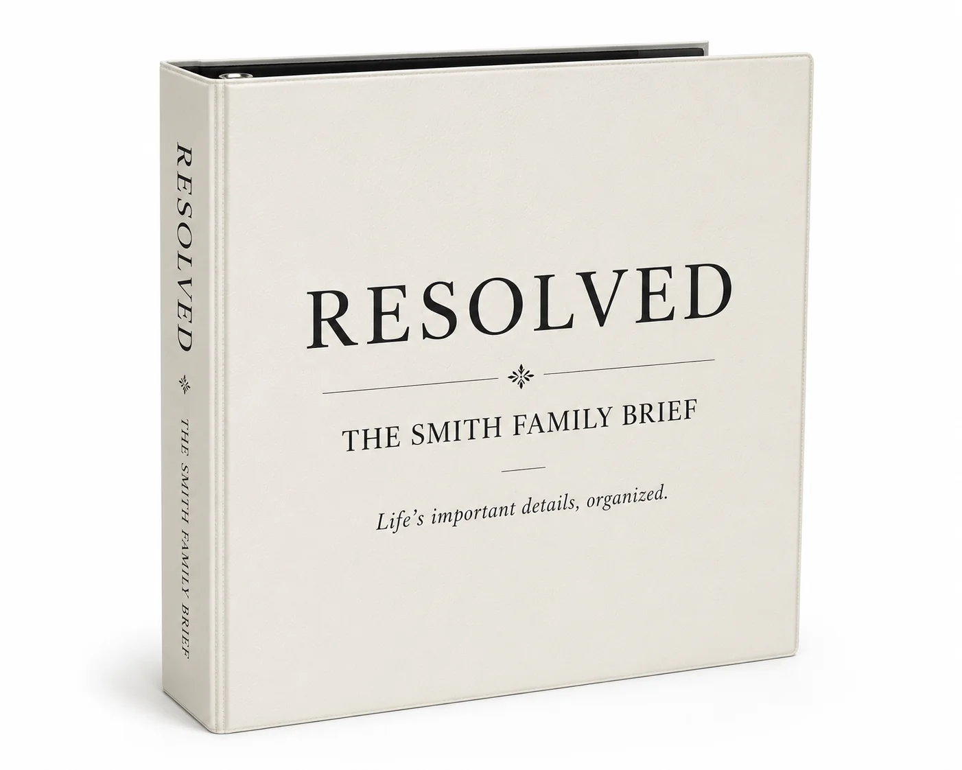 Resolved Notebook Edition with personalized family cover